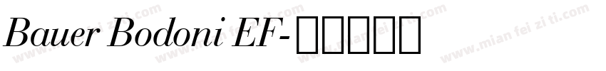 Bauer Bodoni EF字体转换